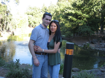 Binh and Sean at Domaine Chandon in Napa September 2007